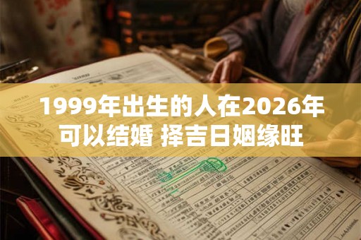 1999年出生的人在2026年可以结婚 择吉日姻缘旺