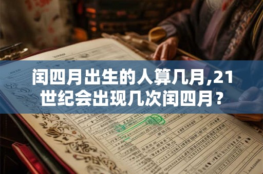 闰四月出生的人算几月,21世纪会出现几次闰四月？