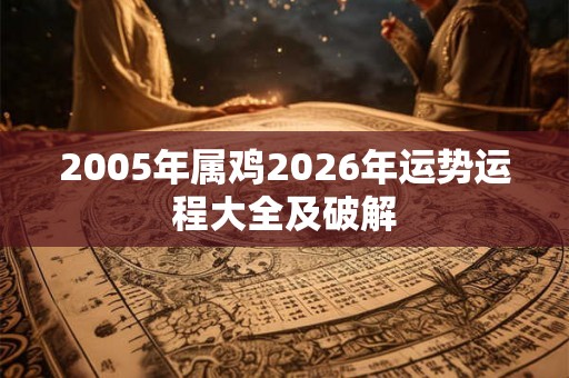 2005年属鸡2026年运势运程大全及破解