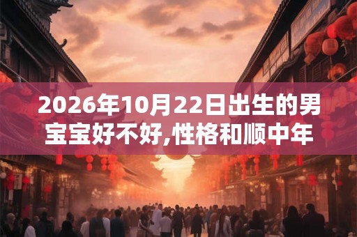 2026年10月22日出生的男宝宝好不好,性格和顺中年运好 2026年10月22日出生的男宝宝好不好,性格和顺中年运好
