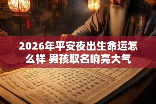 2026年平安夜出生命运怎么样 男孩取名响亮大气