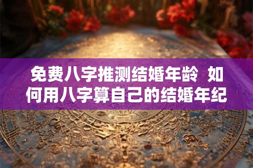 免费八字推测结婚年龄 如何用八字算自己的结婚年纪 免费八字推测结婚年龄 如何用八字算自己的结婚年纪