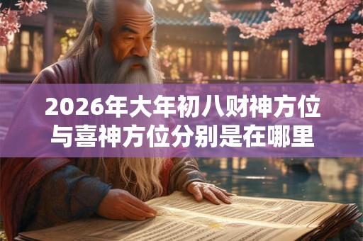 2026年大年初八财神方位与喜神方位分别是在哪里