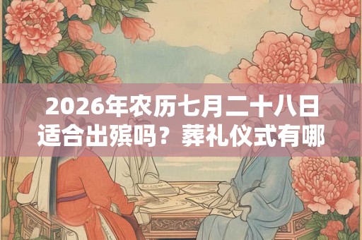 2026年农历七月二十八日适合出殡吗？葬礼仪式有哪些不同的方式？
