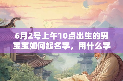 6月2号上午10点出生的男宝宝如何起名字，用什么字好