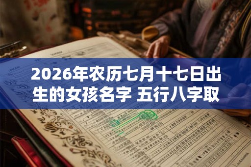 2026年农历七月十七日出生的女孩名字 五行八字取名