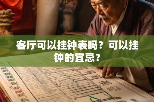 客厅可以挂钟表吗？可以挂钟的宜忌？