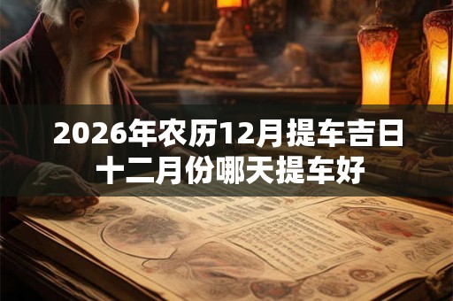 2026年农历12月提车吉日 十二月份哪天提车好