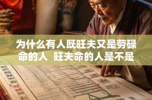 为什么有人既旺夫又是劳碌命的人  旺夫命的人是不是很多