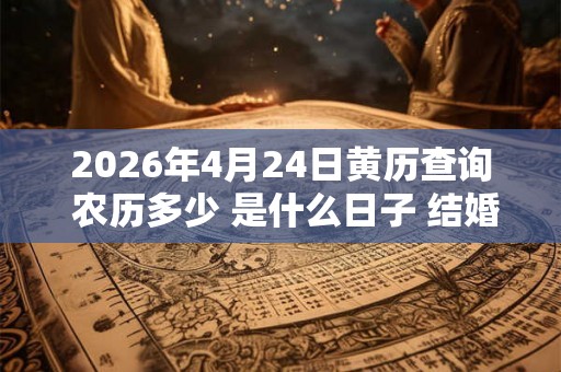 2026年4月24日黄历查询 农历多少 是什么日子 结婚吉时 2026年4月24日黄历查询 农历多少 是什么日子 结婚吉时