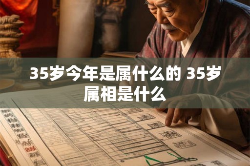 35岁今年是属什么的 35岁属相是什么