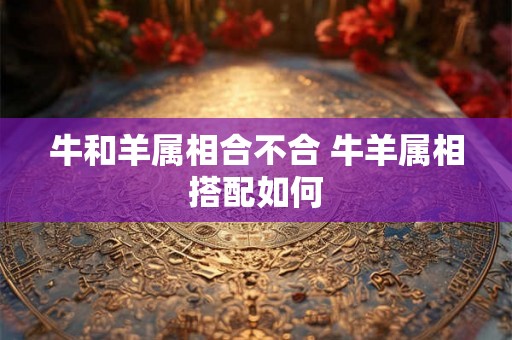 牛和羊属相合不合 牛羊属相搭配如何