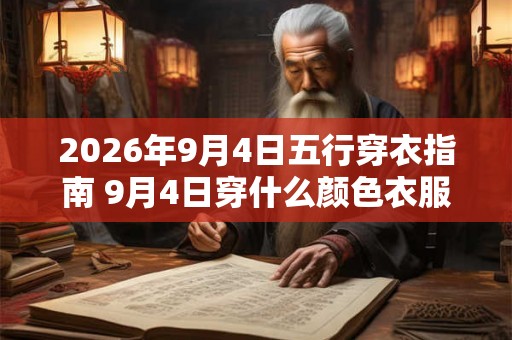 2026年9月4日五行穿衣指南 9月4日穿什么颜色衣服