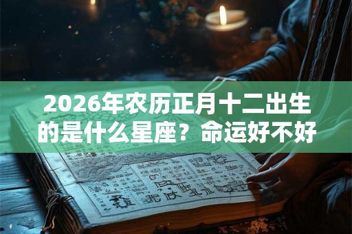 2026年农历正月十二出生的是什么星座?命运好不好 2026年农历正月十二出生的是什么星座?命运好不好