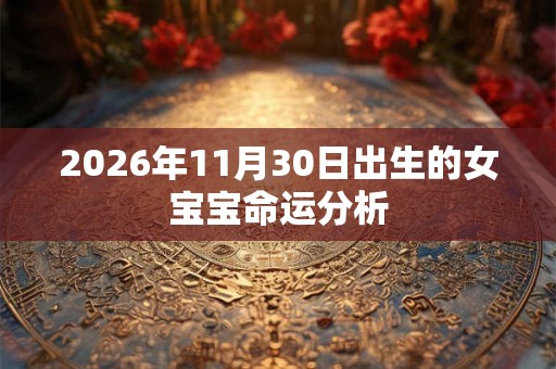 2026年11月30日出生的女宝宝命运分析 2026年11月30日出生的女宝宝命运分析