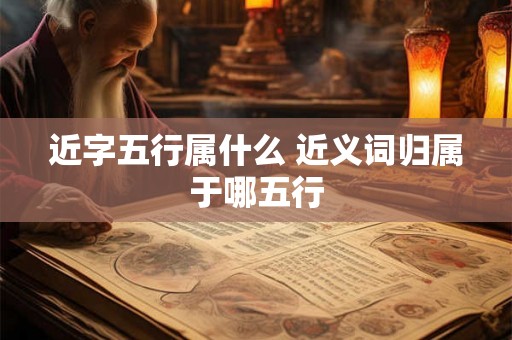近字五行属什么 近义词归属于哪五行