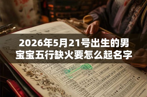 2026年5月21号出生的男宝宝五行缺火要怎么起名字