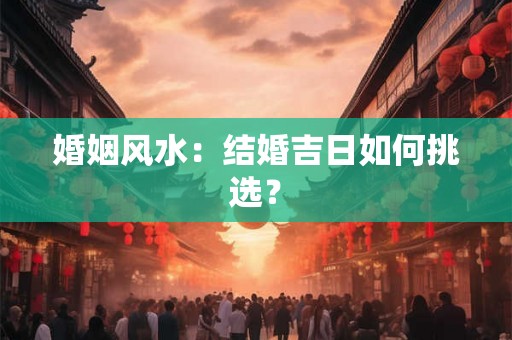 婚姻风水:结婚吉日如何挑选? 婚姻风水:结婚吉日如何挑选?