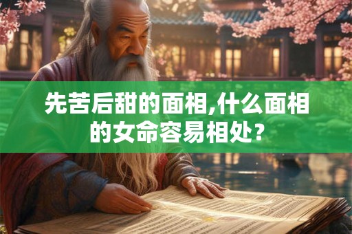 先苦后甜的面相,什么面相的女命容易相处？