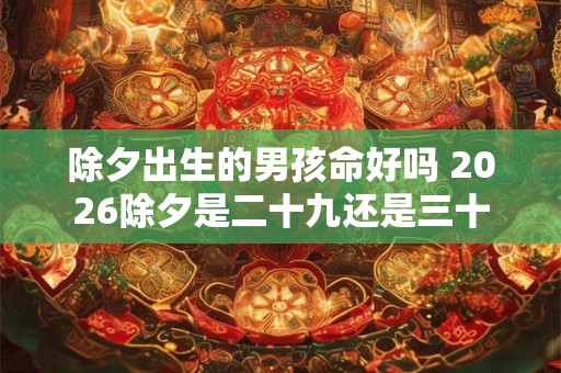除夕出生的男孩命好吗 2026除夕是二十九还是三十
