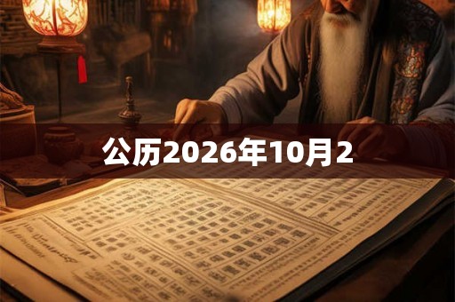 公历2026年10月2