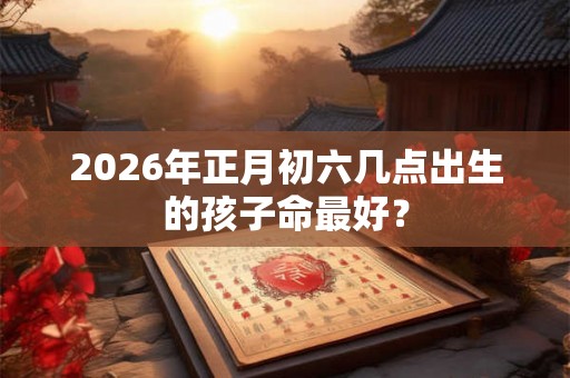 2026年正月初六几点出生的孩子命最好？