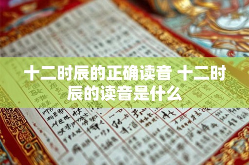 十二时辰的正确读音 十二时辰的读音是什么