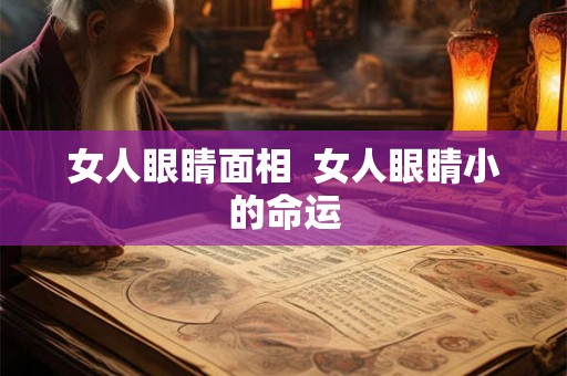 女人眼睛面相  女人眼睛小的命运