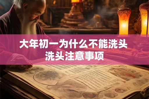 大年初一为什么不能洗头 洗头注意事项 大年初一为什么不能洗头 洗头注意事项