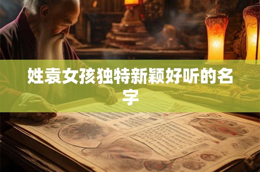 姓袁女孩独特新颖好听的名字