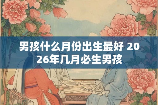 男孩什么月份出生最好 2026年几月必生男孩