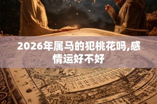 2026年属马的犯桃花吗,感情运好不好