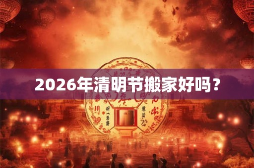 2026年清明节搬家好吗? 2026年清明节搬家好吗?