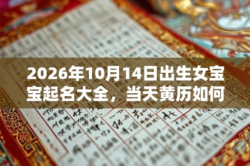 2026年10月14日出生女宝宝起名大全，当天黄历如何？