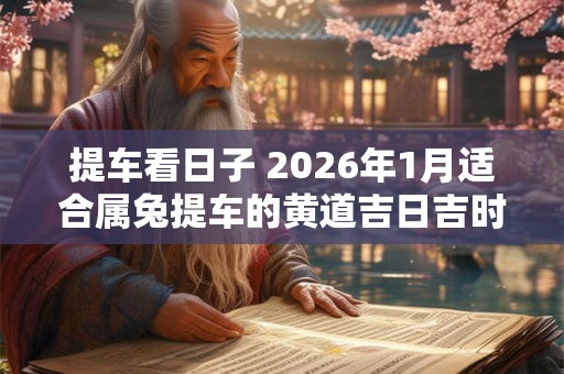 提车看日子 2026年1月适合属兔提车的黄道吉日吉时