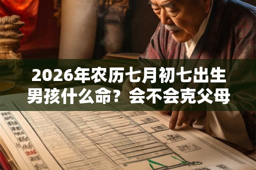 2026年农历七月初七出生男孩什么命？会不会克父母呢？