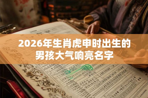 2026年生肖虎申时出生的男孩大气响亮名字