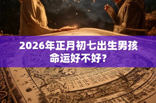 2026年正月初七出生男孩命运好不好？