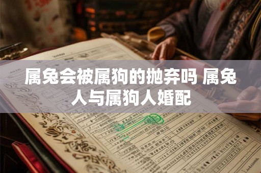 属兔会被属狗的抛弃吗 属兔人与属狗人婚配 属兔会被属狗的抛弃吗 属兔人与属狗人婚配