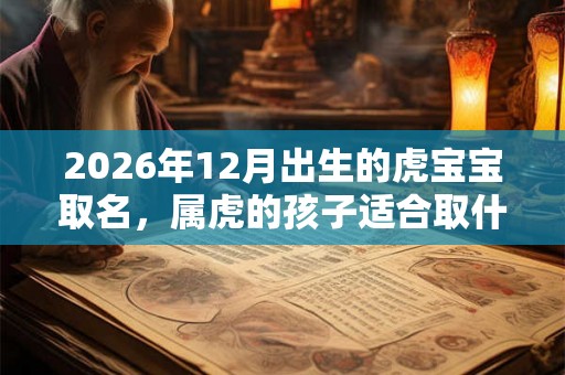 2026年12月出生的虎宝宝取名，属虎的孩子适合取什么名字