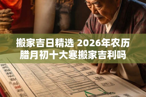 搬家吉日精选 2026年农历腊月初十大寒搬家吉利吗