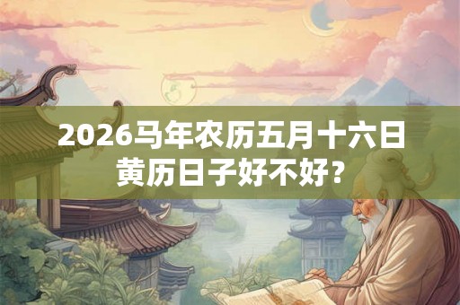 2026马年农历五月十六日黄历日子好不好？