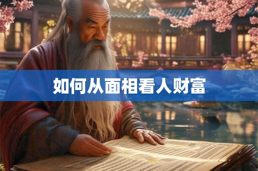 如何从面相看人财富