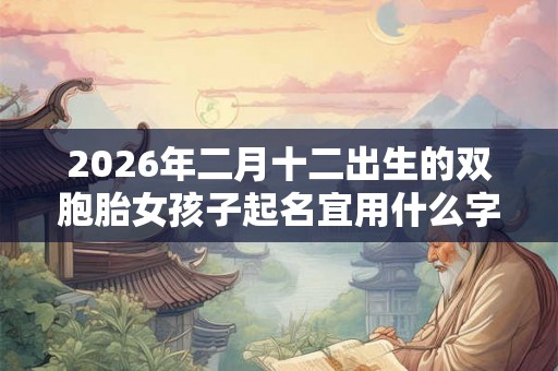 2026年二月十二出生的双胞胎女孩子起名宜用什么字