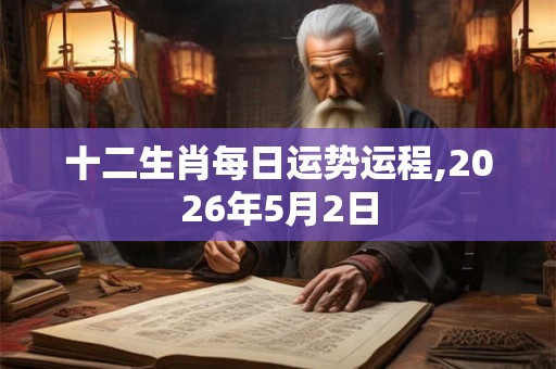 十二生肖每日运势运程,2026年5月2日 十二生肖每日运势运程,2026年5月2日