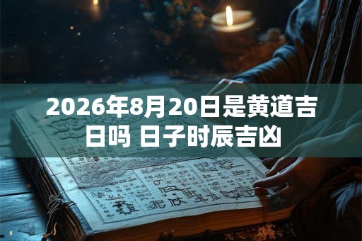 2026年8月20日是黄道吉日吗 日子时辰吉凶 2026年8月20日是黄道吉日吗 日子时辰吉凶