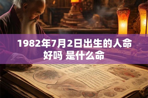 1982年7月2日出生的人命好吗 是什么命 1982年7月2日出生的人命好吗 是什么命