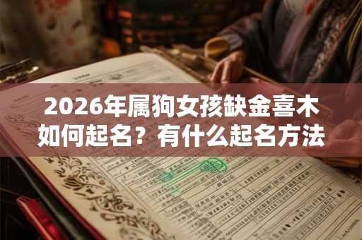 2026年属狗女孩缺金喜木如何起名？有什么起名方法？