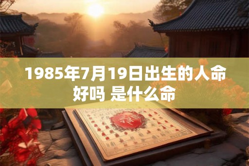 1985年7月19日出生的人命好吗 是什么命 1985年7月19日出生的人命好吗 是什么命
