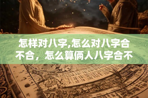 怎样对八字,怎么对八字合不合，怎么算俩人八字合不合？